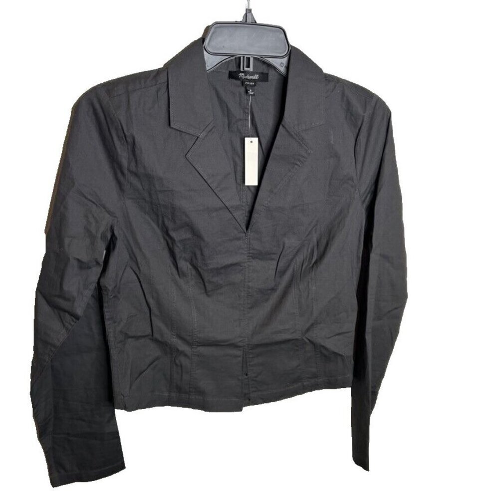 Madewell Black Button-Down Collared Shirt - Picture 3 of 6